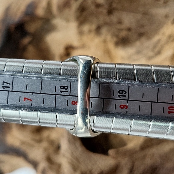 Color Enhanced Botswana Agate UniSex Ring - Picture 4 of 6